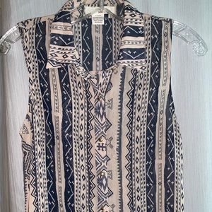 High/Low Shear Blouse